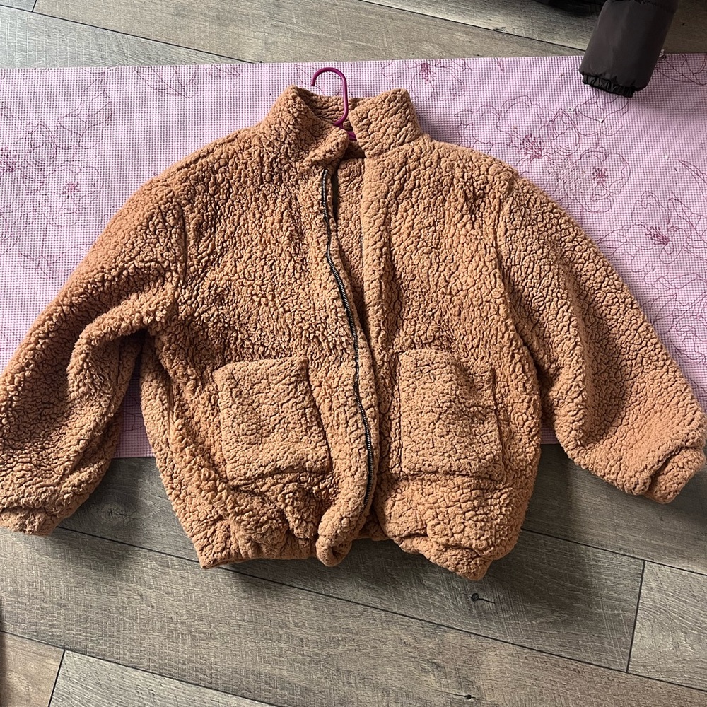 Teddy fur zip jacket